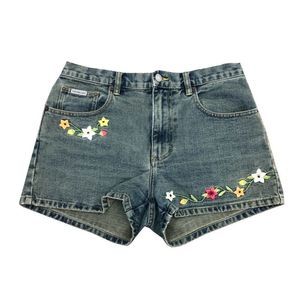 Calvin Klein Vintage Shorts Denim Embroidered